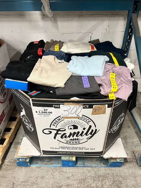 300pcs Brand Name Clothing Liquidation Pallet